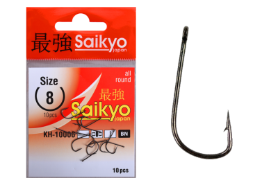 Крючки Saikyo KH-10006 Sode Ring BN № 8 (10шт.)