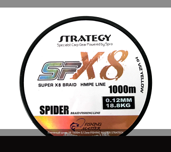 Плетеный шнур Strategy Super X-8 0.12мм 500м
