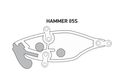 Воблер LureMax HAMMER 85 mm 33 g 012 тонущий