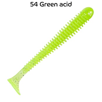 Силикон. приманки Crazy Fish Vibro Worm 3.4  12-85-54-6 