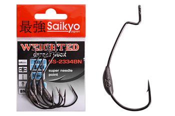 Крючки Saikyo BS-2334 Weighted BN № 4/0 (5шт.)