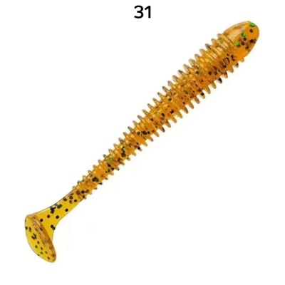 Силикон. приманки Crazy Fish Vibro Worm 3.  11-75-31-6