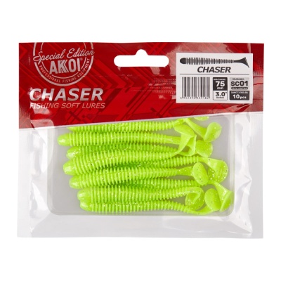 Силиконовая приманка AKKOI CHASER 75mm SC01