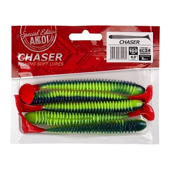 Силиконовая приманка AKKOI CHASER 100mm SC34