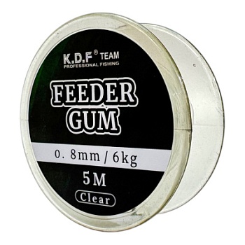 Фидерная резинка Feeder Gum 0,8мм 8м 6кг цв прозрачный