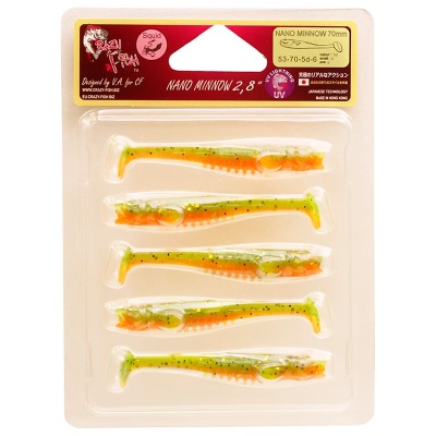 Силикон. приманки Crazy Fish NANO MINNOW 2.8  53-70-5d-6