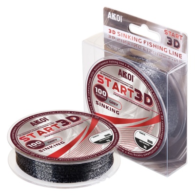 Леска AKKOI START 3D 100m grey 0.50mm