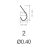 Крючки Saikyo KH-10006 Sode Ring BN № 2 (10шт.) Крючки Saikyo KH-10006 Sode Ring BN № 2 (10шт.)