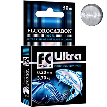Леска AQUA FC ULTRA Fluorocarbon 100%  0.20mm 30m
