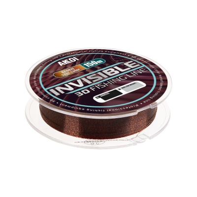 Леска AKKOI INVISIBLE 3D 150m chameleon-bronze 0.20mm 