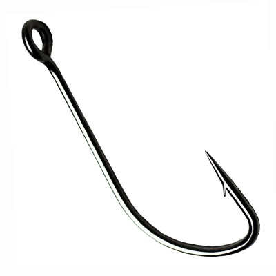 Одинарный крючок CF S hook №4 15 шт.черный