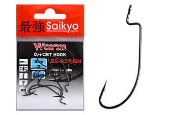 Крючки Saikyo BS-2331 Worm BN № 2 (10шт.)