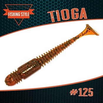 TIOGA 3.3" (83мм) уп.6 шт. #125 MOTOR OIL GREEN