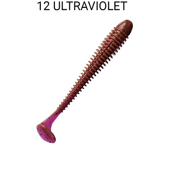 Силикон. приманки Crazy Fish Vibro Worm 3.  11-75-12-6