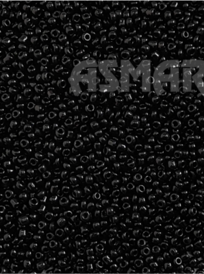 Бисер №6 50гр Черный глянец