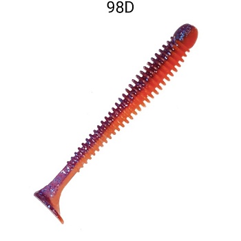 Силикон. приманки Crazy Fish Vibro Worm 3.4  13-85-98d-6-F плавающие 