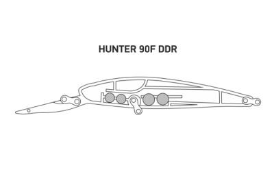 Воблер LureMax HUNTER 90F DDR-001 12гр. плавающий