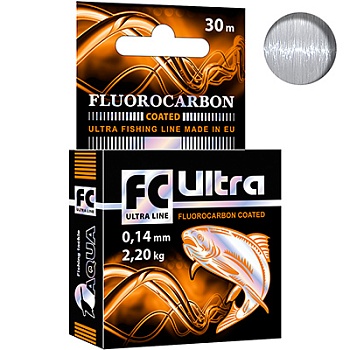 Леска AQUA FC ULTRA Fluorocarbon Coated 0.14mm 30m