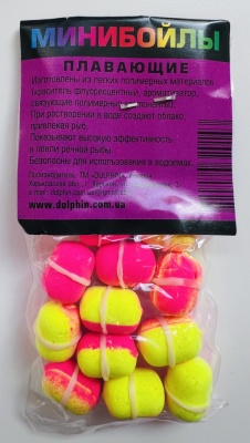 Бойлы Dolphin 6/10 плавающие(ваниль-кальмар)