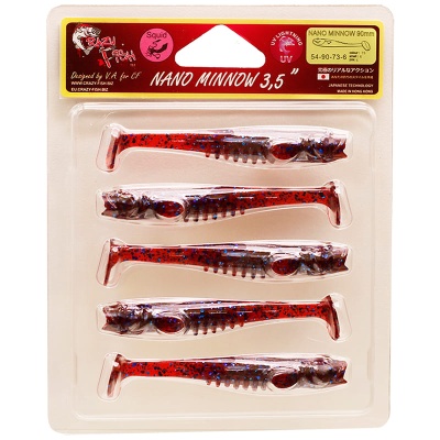 Силикон. приманки Crazy Fish NANO MINNOW 3.5  54-90-73-6