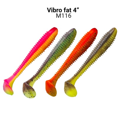 Силикон. приманки Crazy Fish Vibro Fat 4  15-100-M116-6