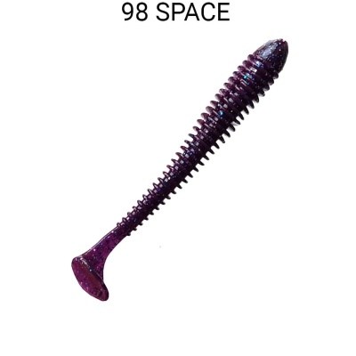 Силикон. приманки Crazy Fish Vibro Worm 3.  11-75-98-6