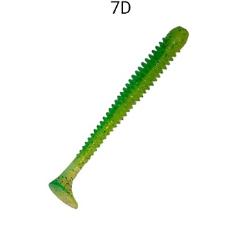 Силикон. приманки Crazy Fish Vibro Worm 4.5.  77-115-7d-6