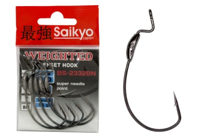 Крючки Saikyo BS-2332 Weighted BN № 4/0 (5шт.)