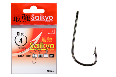 Крючки Saikyo KH-10006 Sode Ring BN № 4 (10шт.)