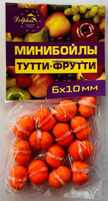 Бойлы Dolphin 6/10 тонущие(тутти)(10шт/уп.)