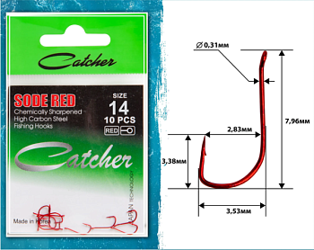 Крючок Catcher MIYAKO RED  №14