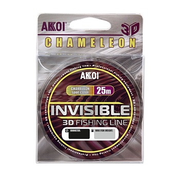 Леска AKKOI INVISIBLE 3D 100m chameleon 0.40mm 