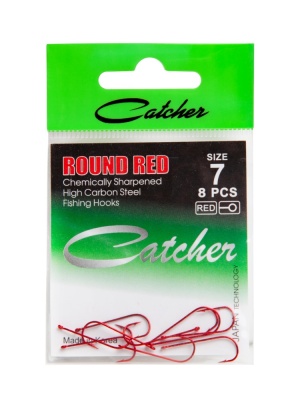 Крючок Catcher Round  Red  № 7
