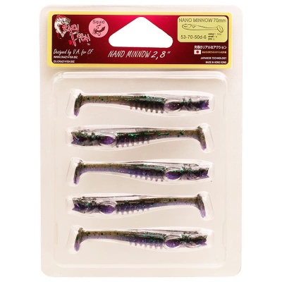 Силикон. приманки Crazy Fish NANO MINNOW 2.8  53-70-50d-6