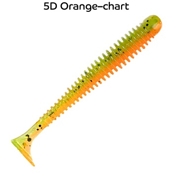 Силикон. приманки Crazy Fish Vibro Worm 3.  11-75-5d-6