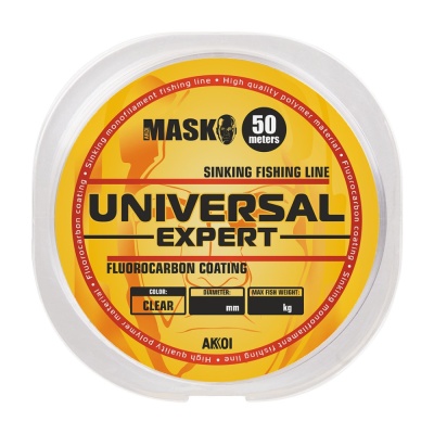 Леска AKKOI MASK UNIVERSAL EXPERT 50m clear 0.22mm
