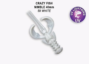 Силикон. приманки Crazy Fish Nimble 1.6  49-40-59-6