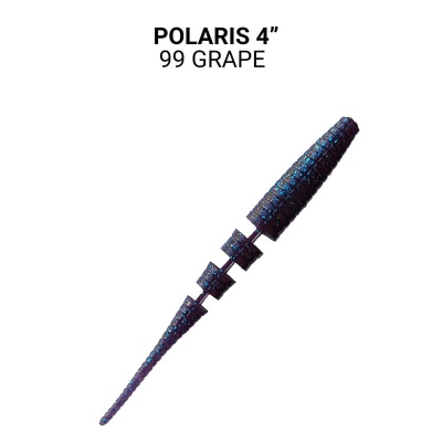 Силикон. приманки Crazy Fish Polaris 4.  38-100-99-6