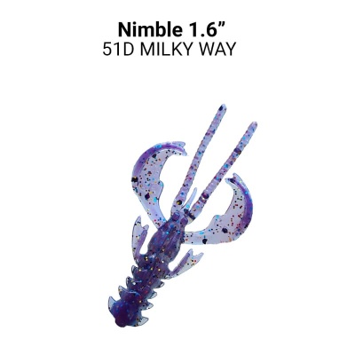 Силикон. приманки Crazy Fish Nimble 1.6  49-40-51d-6