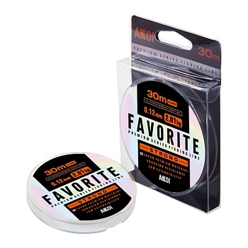 Леска AKKOI FAVORITE STRONG 30m 0.12mm (2,01 kg.)