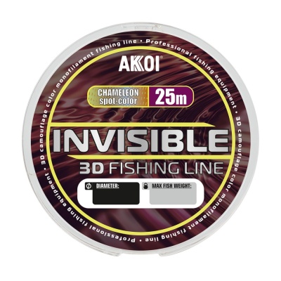 Леска AKKOI INVISIBLE 3D 100m chameleon 0.40mm 