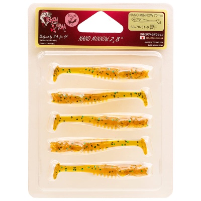 Силикон. приманки Crazy Fish NANO MINNOW 2.8  53-70-31-6
