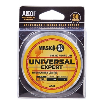 Леска AKKOI MASK UNIVERSAL EXPERT 150m clear 0.28mm