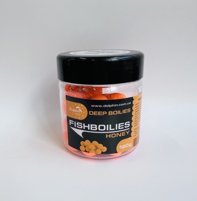 Бойлы Dolphin 14 мм тонущие(мёд)