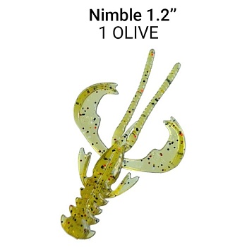 Силикон. приманки Crazy Fish Nimble 1.6  49-40-1-6