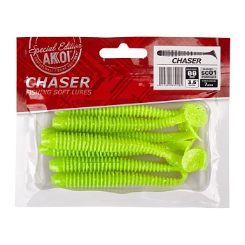 Силиконовая приманка AKKOI CHASER 88mm SC01