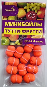 Бойлы Dolphin 8/14 тонущие (тутти)(10шт/уп.)