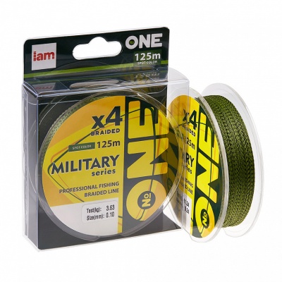 Плетеный шнур №ONE MILITARY X4-125 d0.18