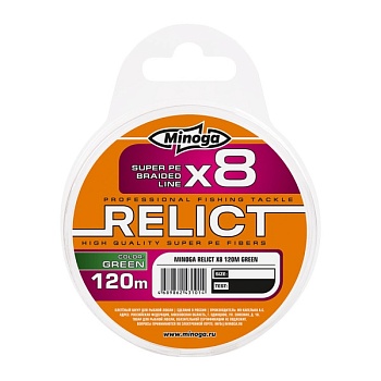 Шнур Minoga RELICT Feeder X5 Brown (sinking) 150m d 0.14 mm