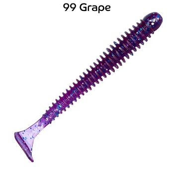 Силикон. приманки Crazy Fish Vibro Worm 2  3-50-99-6